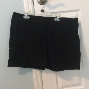 High waisted black shorts from Banana Republic